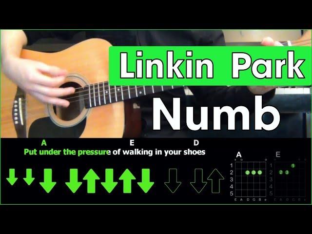 Linkin Park - Numb \ Acoustic Cover \ Разбор песни на гитаре \ Табы, аккорды и бой