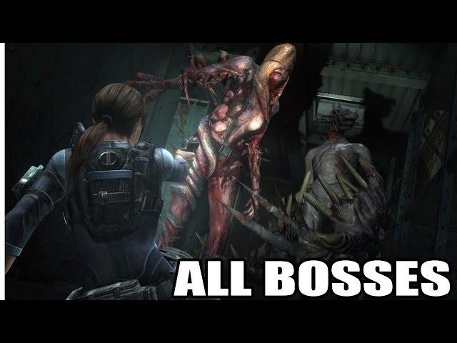 Resident Evil Revelations - All Bosses (With Cutscenes) HD