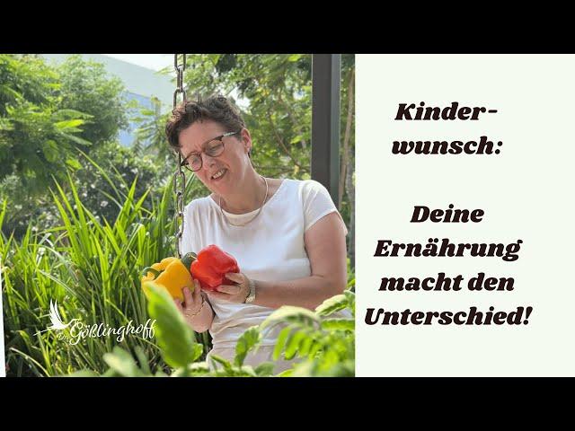 Deine Ernährung macht den Unterschied im Kinderwunsch  |  (Dr. med. Heidi Gößlinghoff)