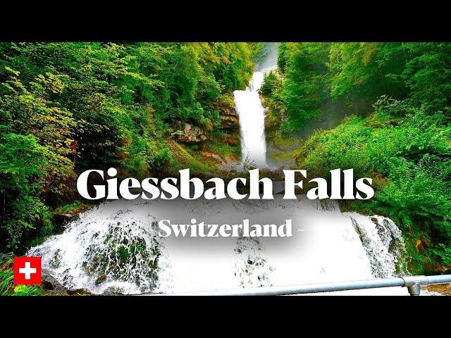 giessbach falls switzerland ! giessbach waterfalls ! giessbach hotel & restaurant lake brienz swiss