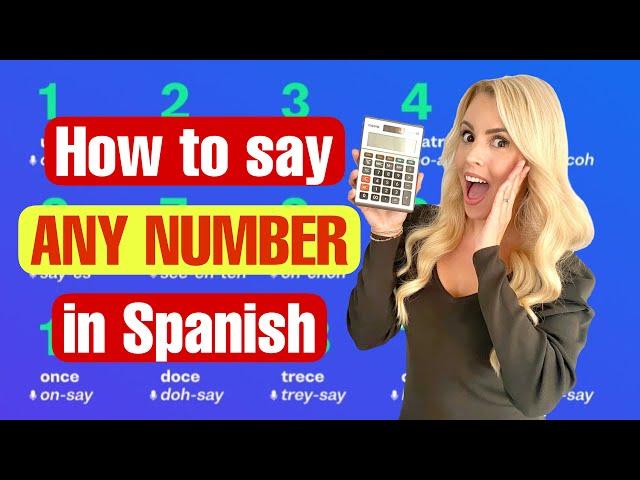 How to say ANY NUMBER in Spanish