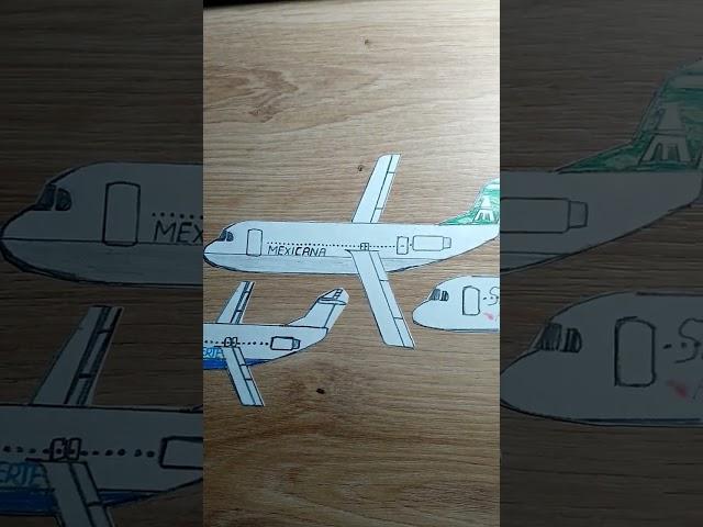 Fokker 100 planes #aviation #planes #shortvideo #art #drawing #shorts