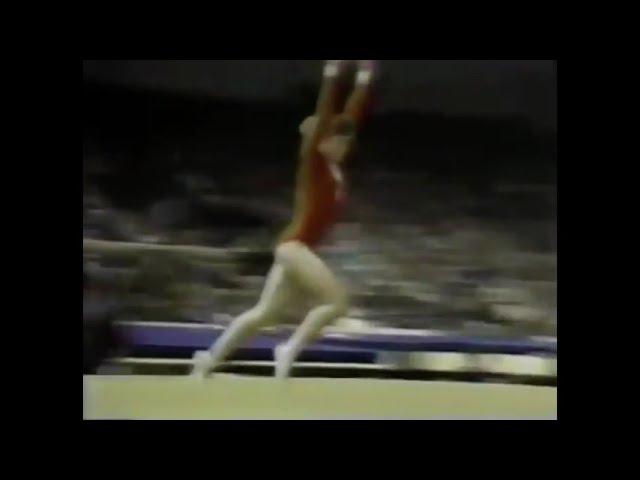 Elena Mukhina Double Back vs Full-Twisting Double Back