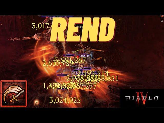 Diablo 4 - Season 5 Rend Bleed Barbarian Build & Infernal Horde Tier 7