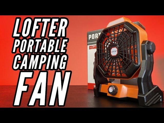 Stay Cool Everywhere | Lofter Portable Camping Fan With Flashlight