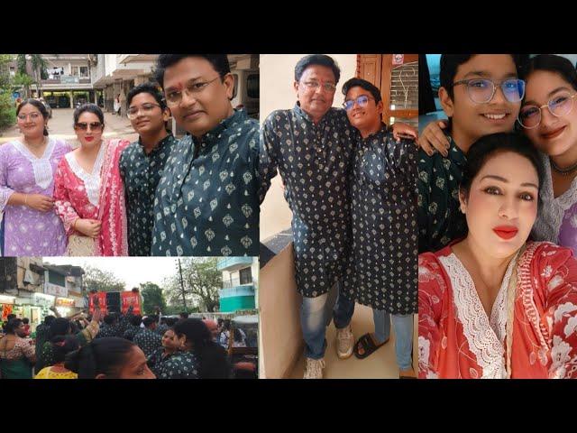 पति की 50th Bday पे क्या तोहफा दिया मैंने️निकल पड़े हम बप्पा के विसर्जन में Indian Youtuber Ruchi