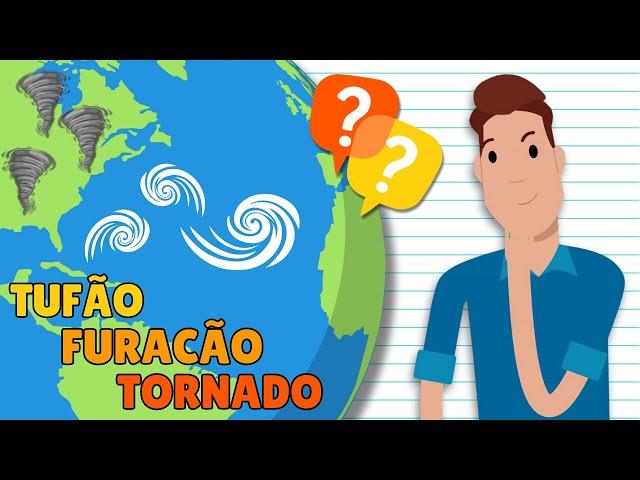 A diferença entre FURACÃO, TUFÃO E TORNADO