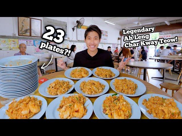 EATING 23 PLATES of PENANG CHAR KWAY TEOW?! | Best Char Kway Teow I've Eaten in Penang Malaysia?!