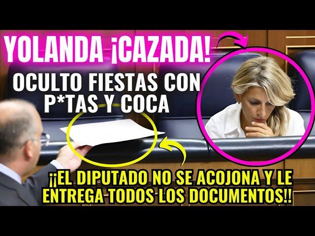 ¡ESCÁNDALO! YOLANDA DÍAZ ¡¡DESOLADA!! al REVELAR un DIPUTADO cómoOCULTÓ FIESTAS con P*TAS y C*CA