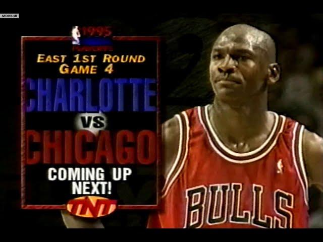 NBA On TNT - Hornets @ Bulls 1995 Playoffs R1 Game 4