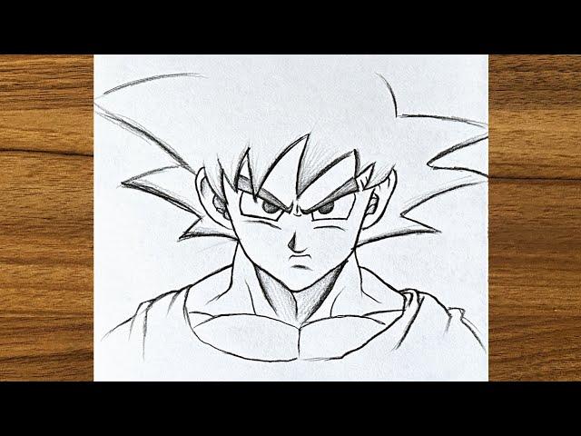 How to draw Goku step by step || Easy drawing ideas for beginners || Beginners drawing