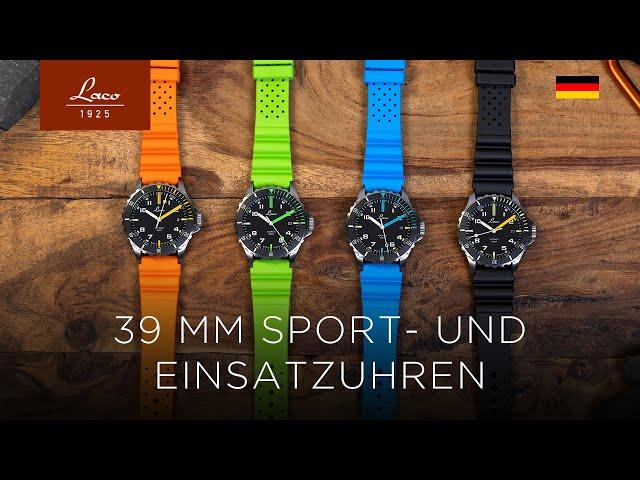 Laco 39 mm Sport- und Einsatzuhren (Deutsche Version)