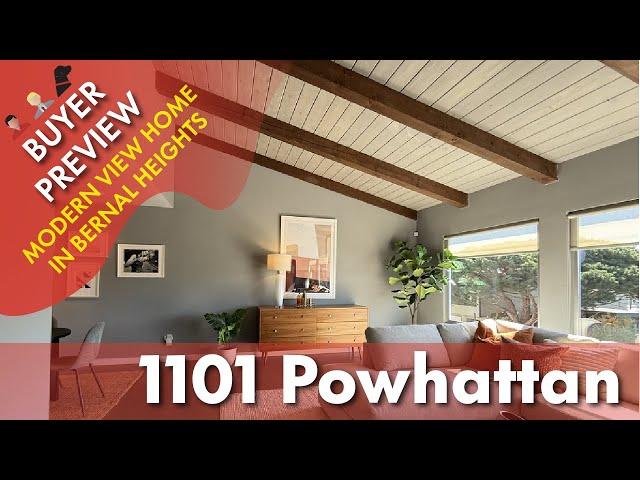 Buyer Preview: 1101 Powhattan, San Francisco, Bernal Heights  - 4K