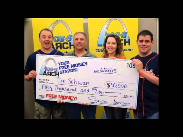 106.5 The Arch - $50,000 FREE MONEY Winner