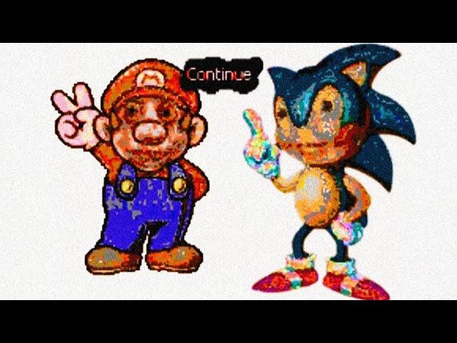 MARIO AND SONIC LOOK SO CURSED.. (Analog Horror)