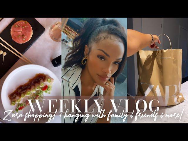 WEEKLY VLOG! ZARA SHOPPING! + FAMILY TIME + HANGING WITH FRIENDS & MORE! ALLYIAHSFACE VLOGS