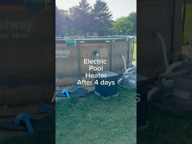 Pool heater after 4 days use