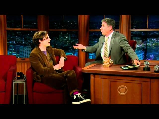 Matthew Gray Gubler on The Late Show 2012.01.03