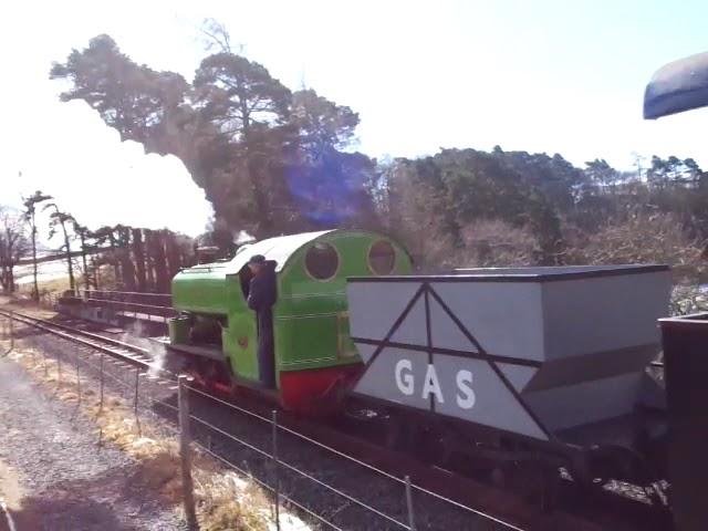 South Tynedale Railway: The STR’s 0-6-2ST No.441 'Barber' was passed through at Gilderdale Bridge.