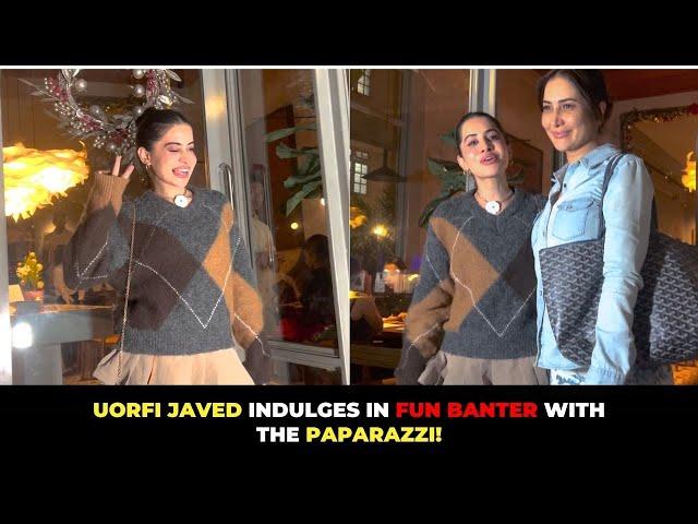 Uorfi Javed Indulges In Fun Banter With The Paparazzi!