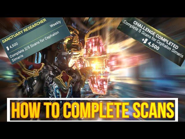 warframe nightwave | how to complete 0/5 scans for cephalon simaris