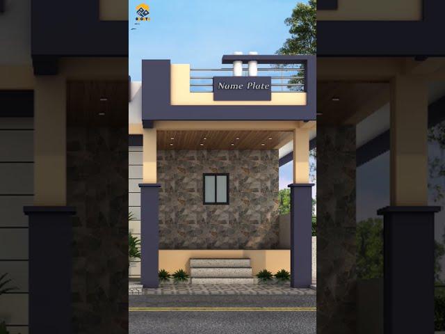 Single floor simple front house elevation design ll small house front low cost elevation design ll