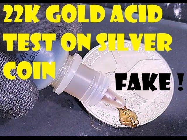 ️TESTING FAKE SILVER ONE OUNCE SILVER EAGLE USING MULTI-TOOL AND SILVER ACID AND 22K GOLD ACID TEST