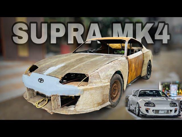 Putty work is start on our toyota supra mk4 | turned a $199 used maruti into a supercar