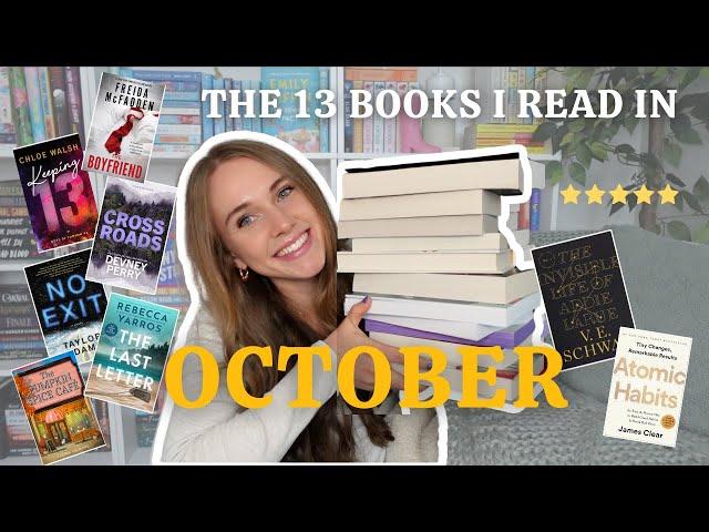 let's talk about the 13 books I read in October ️