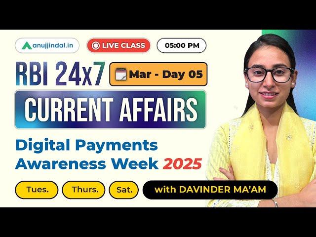 Finance Current Affairs | GA for RBI Exam 2025 | RBI 247 Anuj Jindal | RBI Grade B Preparation 2025