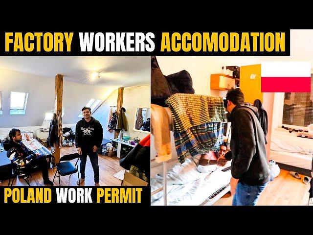 APARTMENT TOUR OF INDIAN FACTORY WORKERS IN POLAND| Company Accomodation for Factory Workers Poland