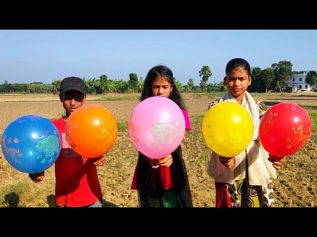 outdoor fun with Flower Balloon and learn colors for kids by I kids episode -421..