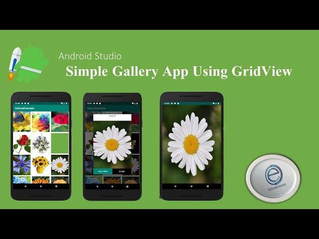 Simple Gallery App using GridView & Custom Dialog Box - Android Studio 2019