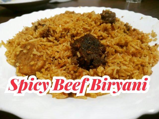 Spicy Beef Biryani- Restaurant Styled by Sizzle Simmer Sauté