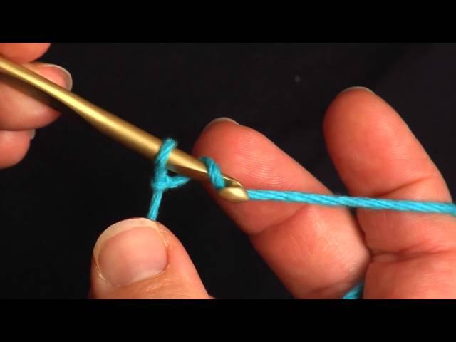 How to Crochet Left-Handed: Chain Stitch