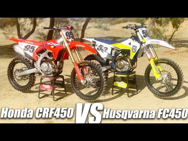 2021 Honda CRF450 VS Husqvarna FC450 - Motocross Action Magazine