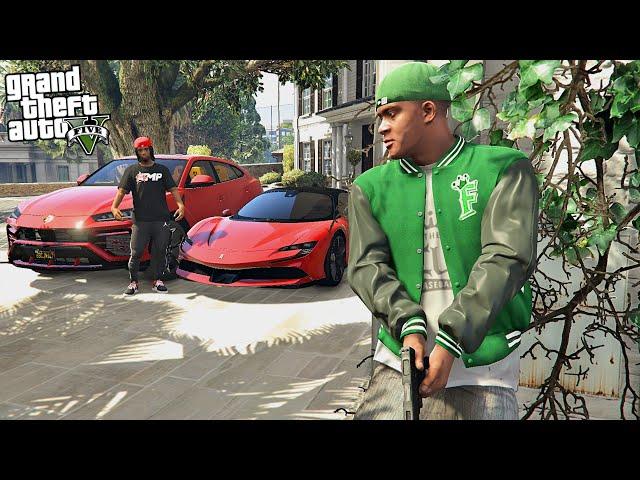 FRANKLIN STEALING BACK LAMBORGHINI & FERRARI FROM KAI CENAT IN GTA 5!!! (GTA 5 Mods)