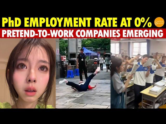 IT’S TRAGIC! PhD Employment Rate at 0%, Master’s at 27%, Pretend-to-Work Companies Emerging in China