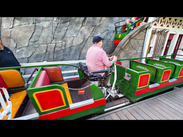 RUTSCHEBANEN Brakeman Roller Coaster - POV - Tivoli Gardens (Back Row!)