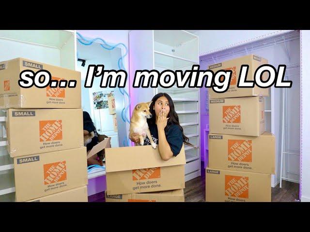 MOVING VLOG PART 1 PACKING MY ROOM!! | honeybobabear