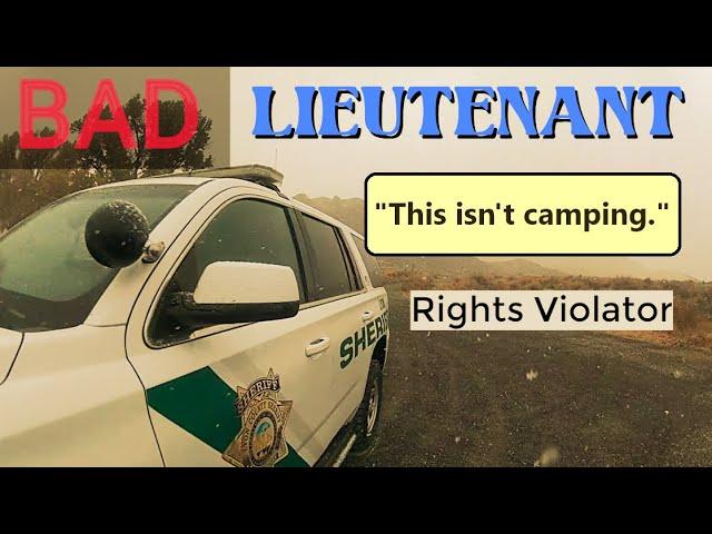 Cop denies right to camp on BLM land for up to 14 days  #audittheaudit #lackluster