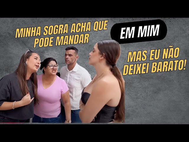 Minha sogra acha que pode mandar em mim, mas eu não deixei barato!