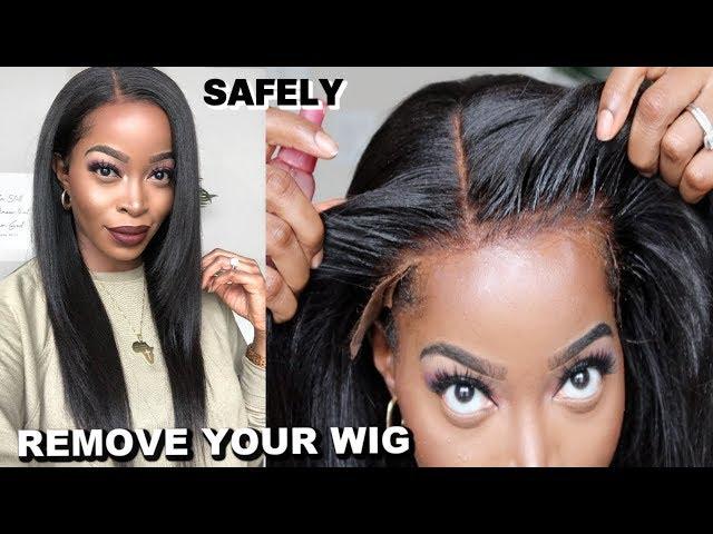 The MOST REALISTIC TRANSPARENT LACE FRONT WIG EVER!!+ How to REMOVE Your WIGS ft. Myfirstwig