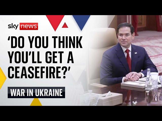 Sky News asks US Secretary of State if he’ll secure Ukraine ceasefire