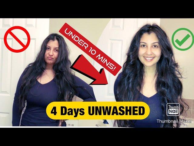 DIRTY HAIR HACK | How to Refresh Oily Greasy Hair in Just a Few Minutes!