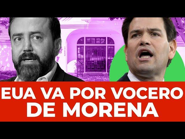 Marco Rubio va por el vocero de Morena: le descubren mansión en EUA