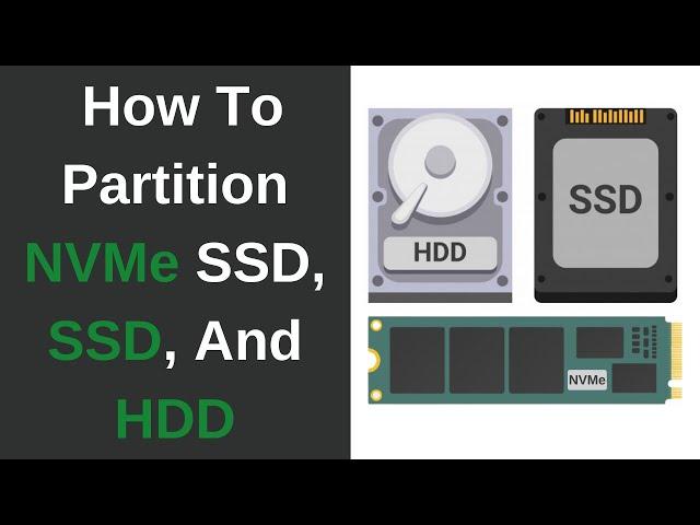 How To Partition Your SSD, m.2 NVMe SSD, And HDD In Windows 10