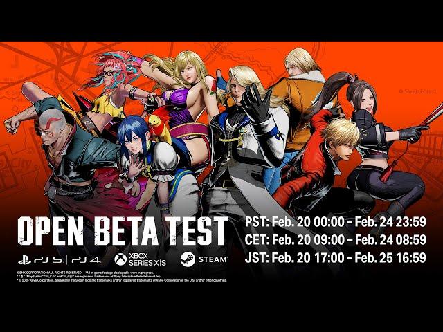 FATAL FURY: CotW ｜Open Beta Test Announcement Trailer