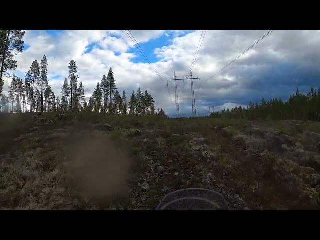 Power line riding with original tires  on the Yamaha Tenere 700 Rally 