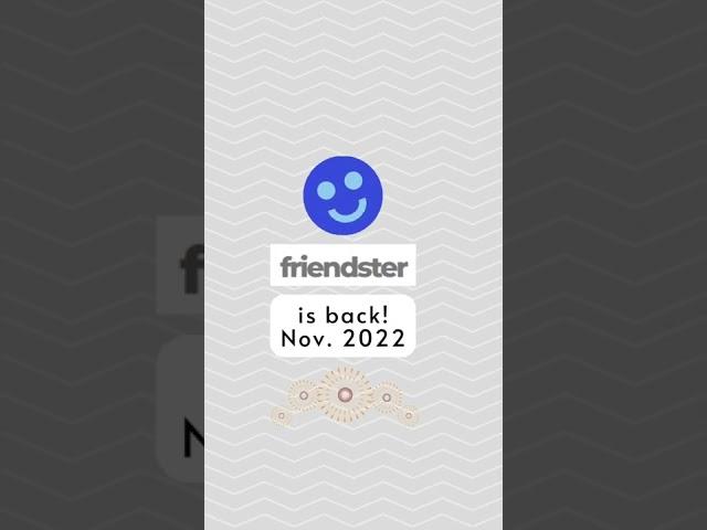 friendster Is back